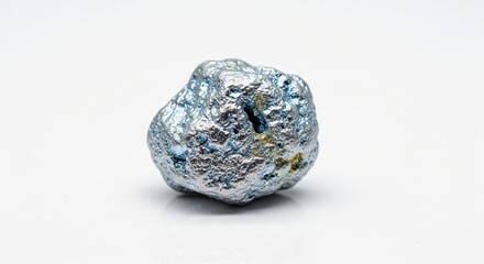 Raw Thallium Metal Nugget with Blue-Silver Surface