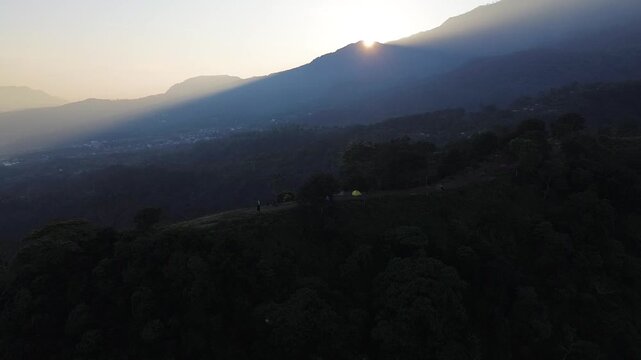 drone view montain