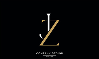 JZ, ZJ, J, Z Abstract Letters Logo Monogram Design Font Icon Vector