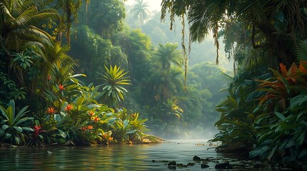 tropical island with palm tree