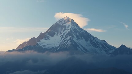 snow covered mountain