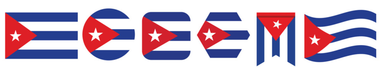 High-quality illustration of the Cuban flag symbolizing national pride and identity.