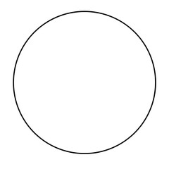 Circle Line Shape, no background, png file