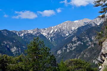 Fototapeta premium Der Olymp (Ólympos), das höchste Gebirgsmassiv Griechenlands