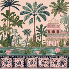 Adobe Illustrator Artwork, wallpaper concept featuring tropical place