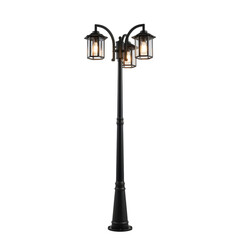 Elegant outdoor lamp post illuminating pathways and gardens with a warm glow, perfect for creating inviting curb appeal and enhancing landscape design aesthetics