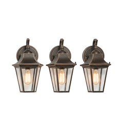 Rustic outdoor wall sconces with vintage Edison bulbs offer a warm, inviting glow to your porch or patio adding timeless charm and security lighting