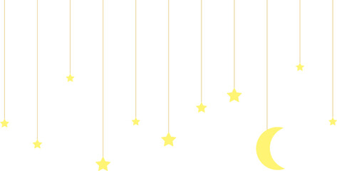 星と月のオーナメント