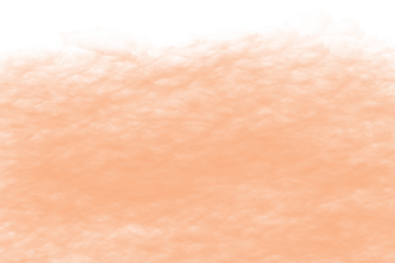 Abstract peach watercolor background isolated on transparent background for design