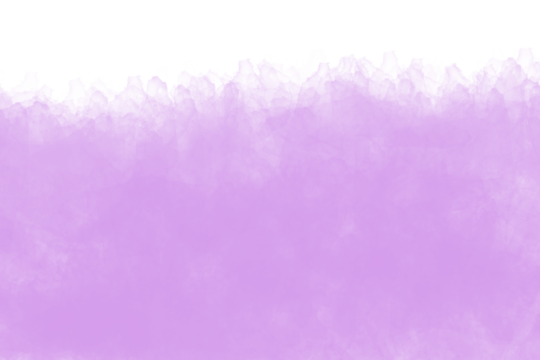 Abstract watercolor purple background isolated on transparent background for design use