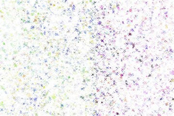 Abstract pastel texture filled with tiny colorful crosses on white background creating a soft luminous effect symbolizing delicacy lightness and digital harmony.