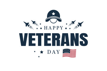 Veterans day greeting card or background. vector illustration.