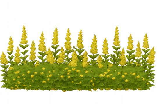 Vector design of a natural green grass border isolated on white, suggesting a summer field or spring meadow decoration