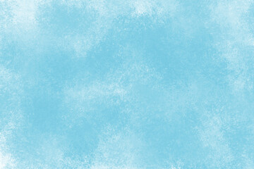 Light blue watercolor background texture isolated on transparent background for design