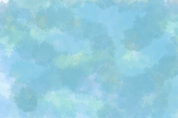 Watercolor background with light blue and green colors for various designs isolated on transparent background