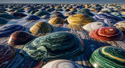 colorful beads on a market stall