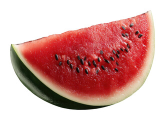 Slicing watermelon for summer refreshment kitchen food fun isolated on transparent background