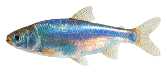 Swimming fish in crystal clear water underwater scene nature isolated on transparent background