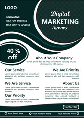 A modern and professional business flyer template designed for corporate promotions, marketing campaigns, and branding presentations. This flyer features a clean layout, stylish typography, and a well