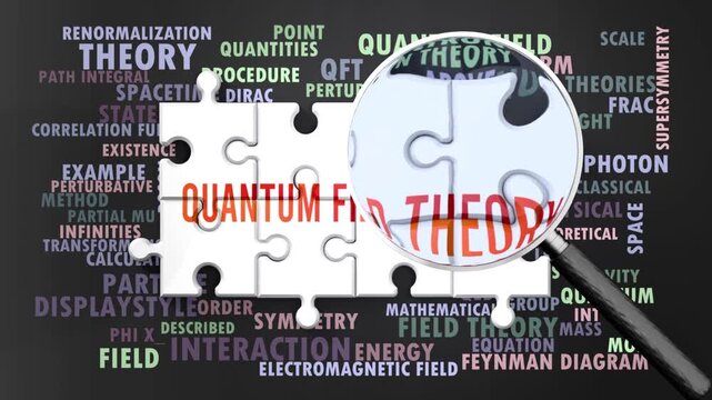 Quantum Field Theory under magnifying glass, being researched, studied and examined. Most important subjects closely related to quantum field theory written around a puzzle. Can be looped
