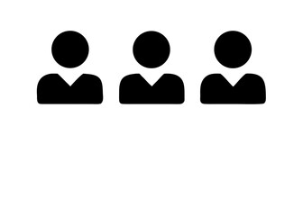 user icon set isolated background