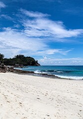 Seychelles Islands tropical beach with turquoise ocean
