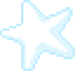 픽셀 무지개 구름