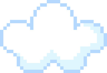 픽셀 무지개 구름