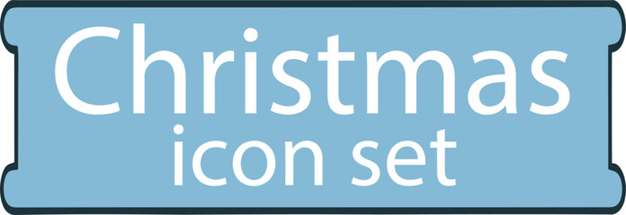 Christmas day Contact us button icon for business web support