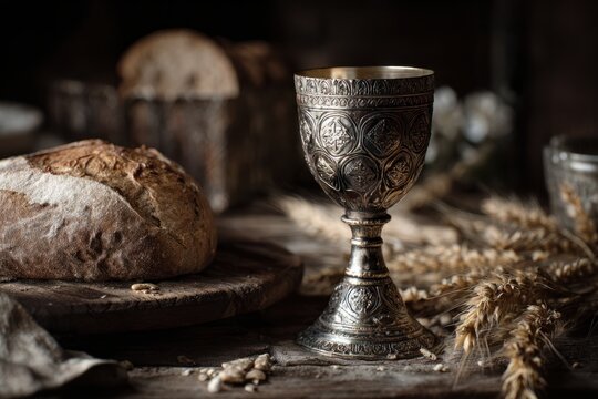 Maundy Thursday Ritual with Artisan Chalice Bread
