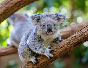 Naklejka premium koala in a tree