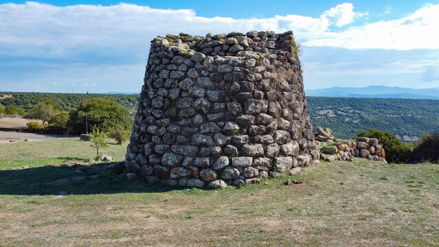 Sardinia Nuraghe, Nuraghe Sa Jua archaeological site in Aidomaggiore, Sardinia