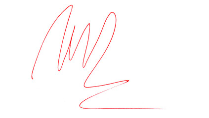 Red Pencil Underline - Hand drawn horizontal chalk, marker or pencil lines. Design element for emphasis, text lines and decoration. Set on a transparent background.