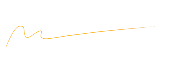 Yellow Pencil Underline - Hand drawn horizontal chalk, marker or pencil lines. Design element for emphasis, text lines and decoration. Set on a transparent background.