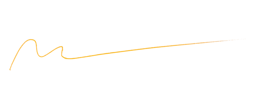 Yellow Pencil Underline - Hand drawn horizontal chalk, marker or pencil lines. Design element for emphasis, text lines and decoration. Set on a transparent background.