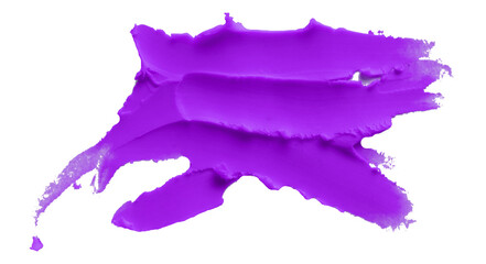 Purple clay texture on transparent background.