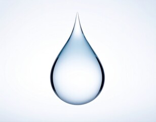 Fototapeta premium Water drop showing purity and clear refreshing liquid