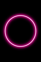 purple circle neon