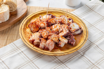 Pulpo a la gallega traditional spanish tapa with paprika