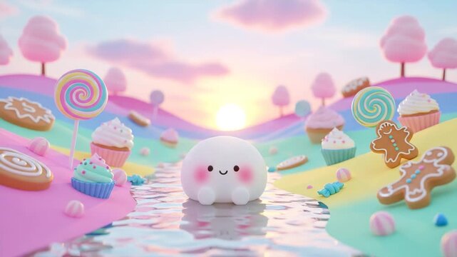 Sweet Dreams - A Kawaii Journey Through a Candy Wonderland.