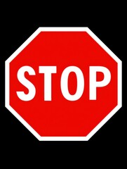 Obraz premium Stop Sign: A Clear Communication Symbol Indicating Limitations on Road Travel