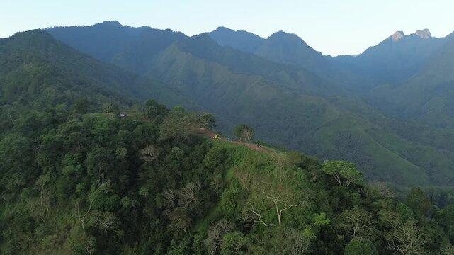 drone view montain