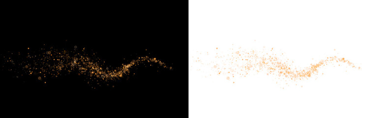 Glowing fireworks trail with shimmering dust. Ideal for holidays. PNG format. Transparent background © Виктория Проскурина