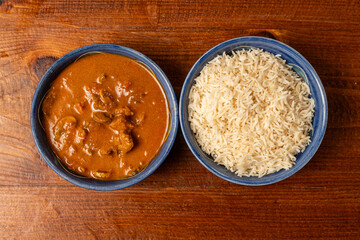 Lamb and mushroom curry