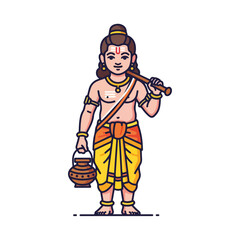 Indian god depiction shows divinity and tradition, bringing to life rich cultural heritage with symbolic attire. Indian god celebrates faith, featuring divine figure, adorned with sacred ornaments,