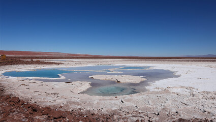 The Hidden Lagoons of Baltinache in San Pedro de Atacama, Chile