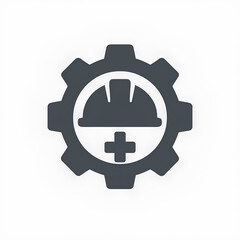 Fototapeta premium Safety Helmet Gear Logo