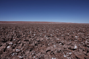 The Atacama Salt Flats in San Pedro de Atacama in Chile