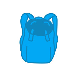 vector school bag blue color