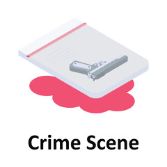 Crime Scene Vector icon which can easily modify or edit